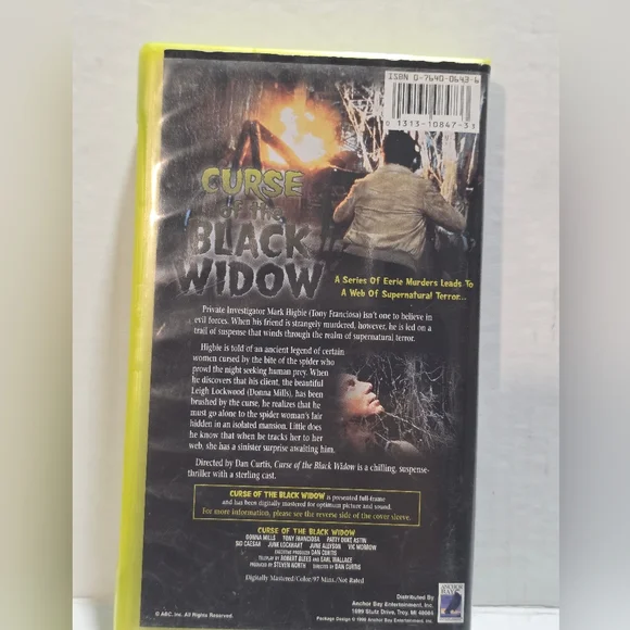 Curse Of The Black Widow VHS Collector's Edition 1999 Horror - Picture 3 of 6